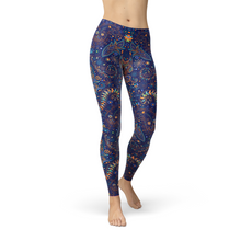 Load image into Gallery viewer, Womens Paisley Butterfly Leggings