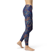 Load image into Gallery viewer, Womens Paisley Butterfly Leggings