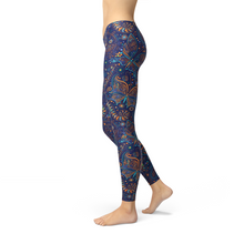 Load image into Gallery viewer, Womens Paisley Butterfly Leggings