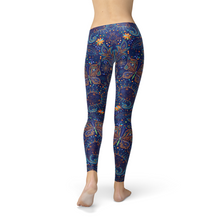 Load image into Gallery viewer, Womens Paisley Butterfly Leggings